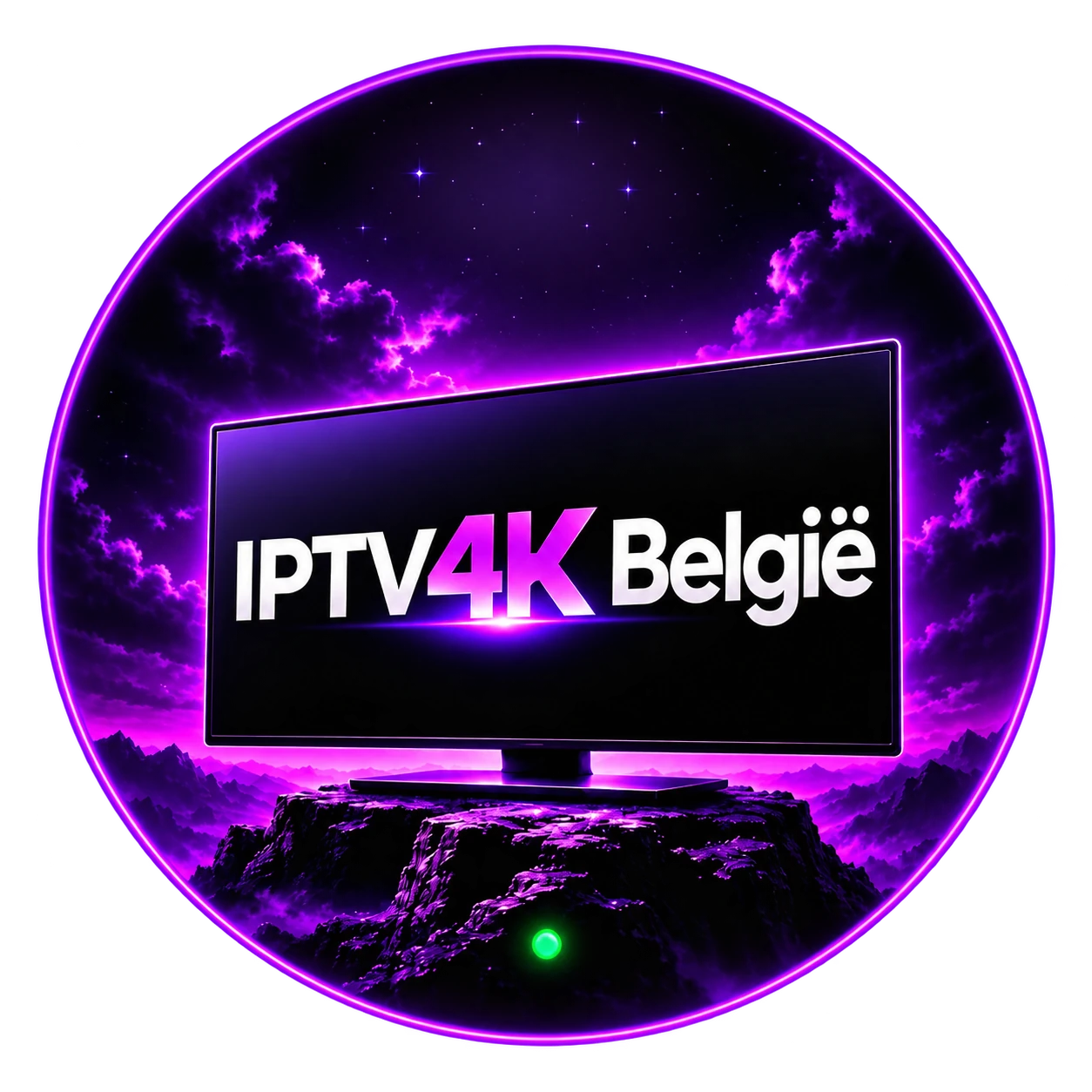 IPTV4K Belgique sur un téléviseur éclairé pour une aide à l’installation